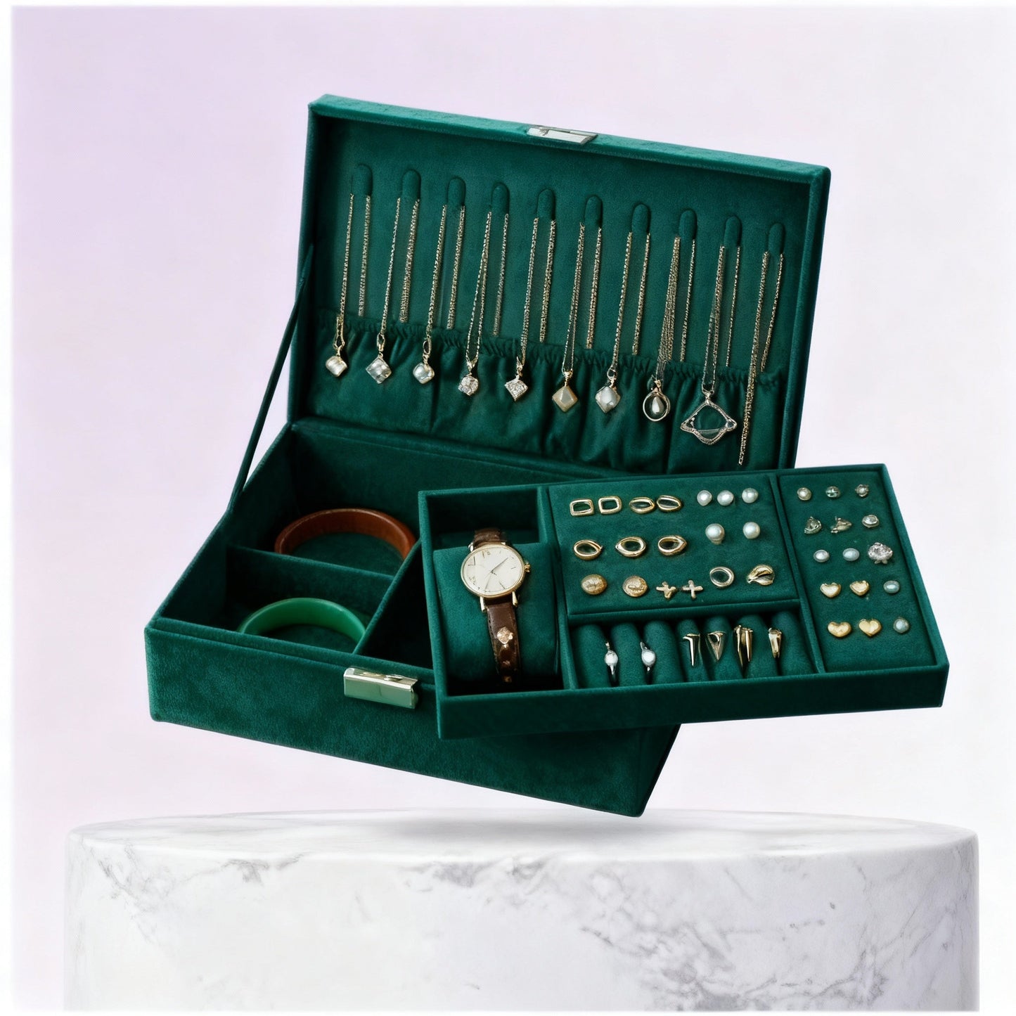 Serenity | Antique Charm | 3-Layer Jewelry Organizer