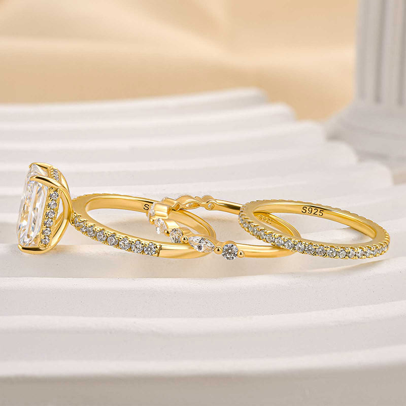 Jaily™ | Gold 3PC Wedding Ring Set