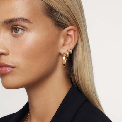 Gia Statement Hoops | Gold
