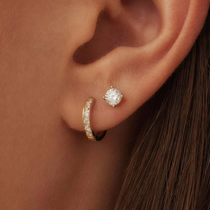 Brillane™ | Gold Stone Earrings Set